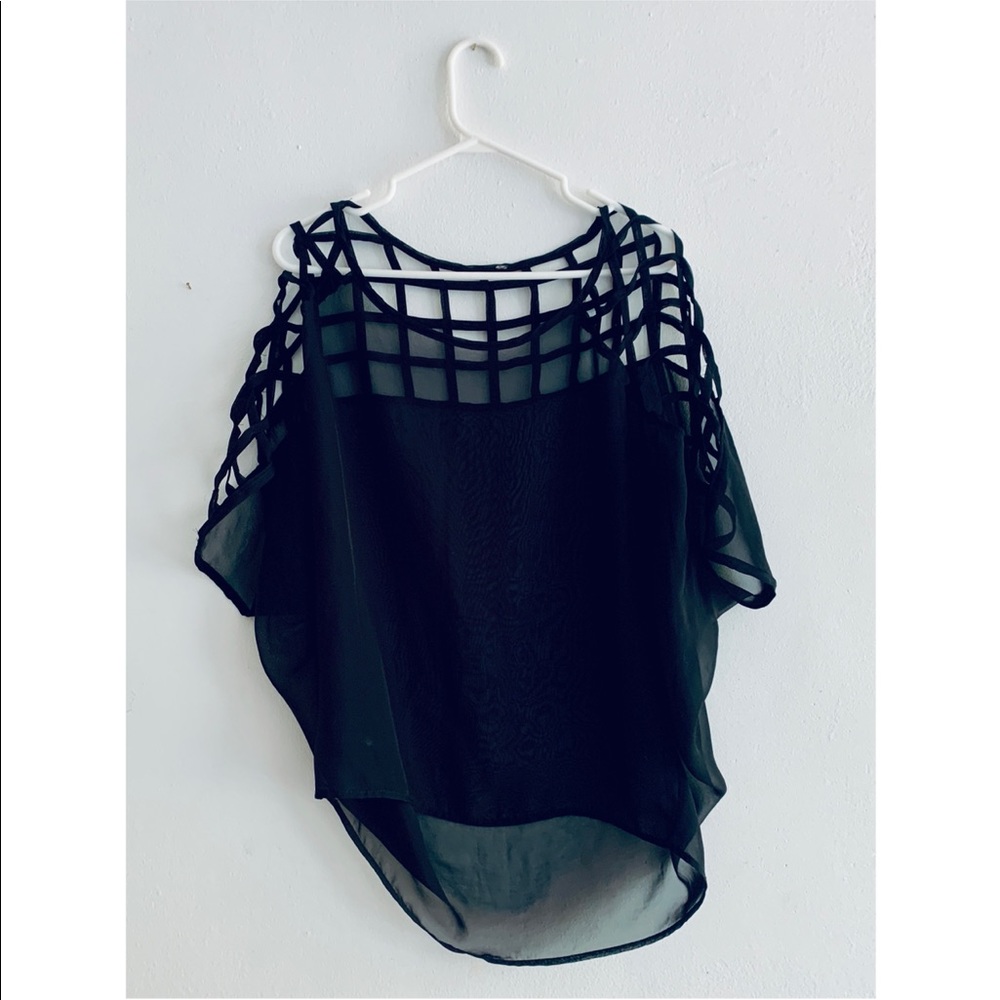 Sheer black Swim Cover-up -add to any bundle Free!
